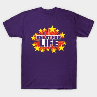 I Relay for Life in purple - Super Powers Collection T-Shirt